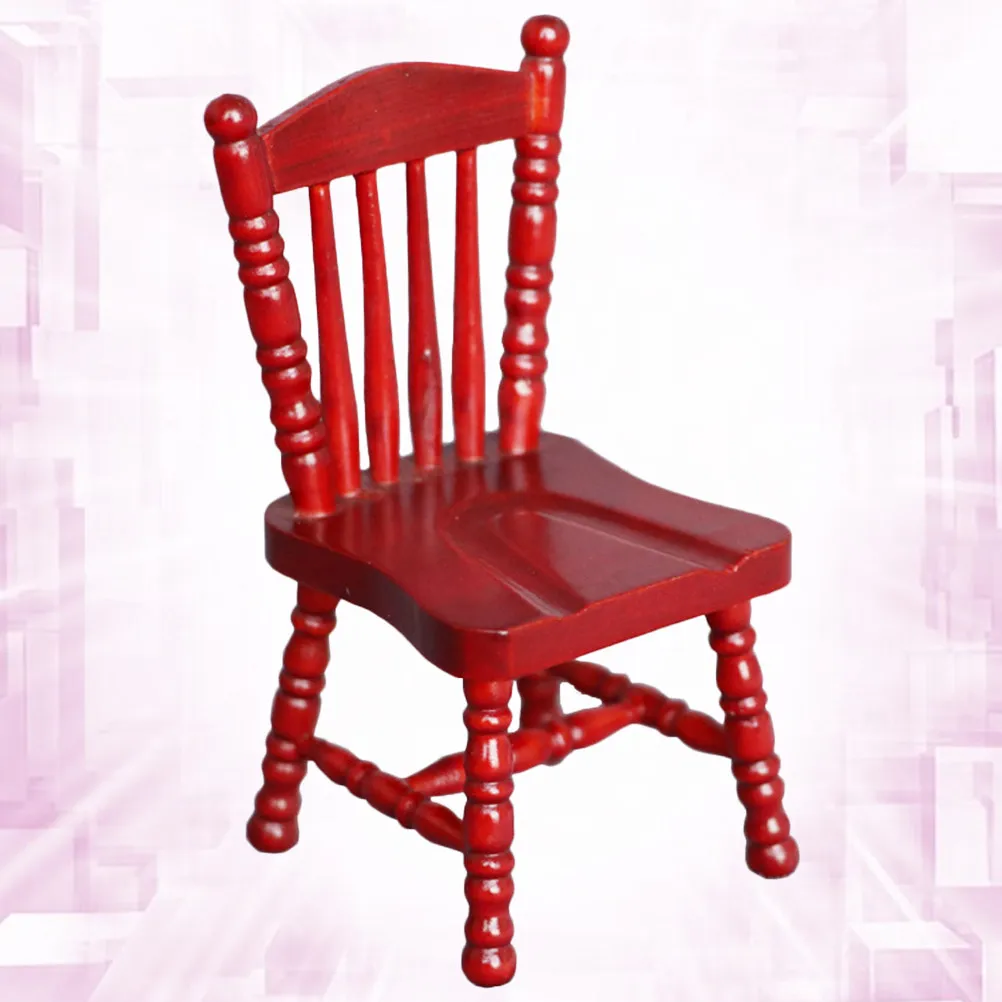 Solid Wood Mini Backrest Chair Red Design Mini House Furniture Decor Item for Dollhouse Living Room Stylish Attractive Fine
Solid Wood Mini Backrest Chair Red Design Mini House Furniture Decor Item for Dollhouse Living Room Stylish Attractive Fine