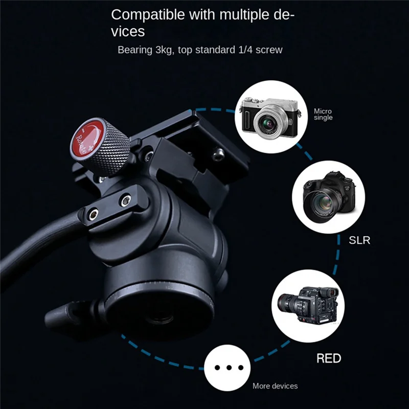 XILETU Mini Hydraulic Damping Head Micro-SLR Camera Portable Camera Accessories Aluminum Alloy Photography Tripod
XILETU Mini Hydraulic Damping Head Micro-SLR Camera Portable Camera Accessories Aluminum Alloy Photography Tripod