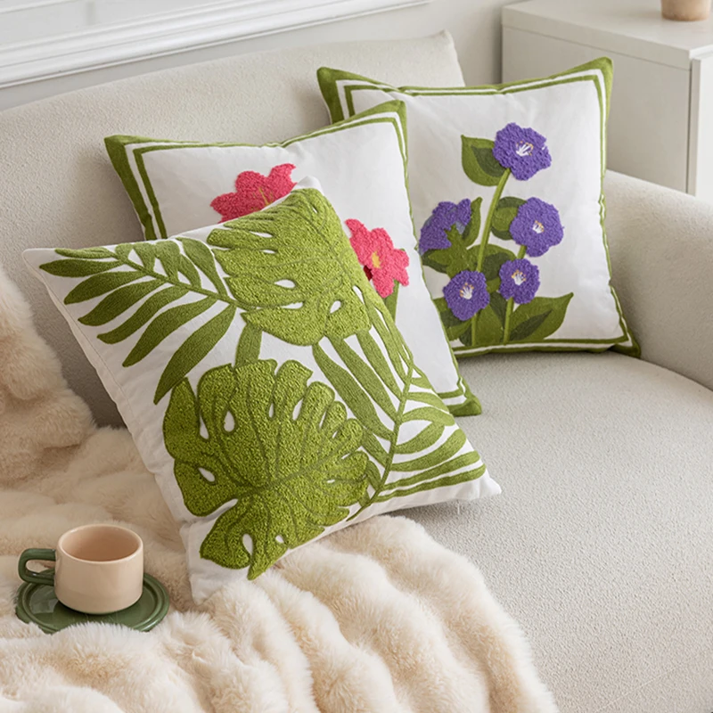 Cotton Canvas Floral Embroidery Cushion Cover 45*45 American Countryside Pillow Covers Decorative Living Room Throw Pillows
Cotton Canvas Floral Embroidery Cushion Cover 45*45 American Countryside Pillow Covers Decorative Living Room Throw Pillows