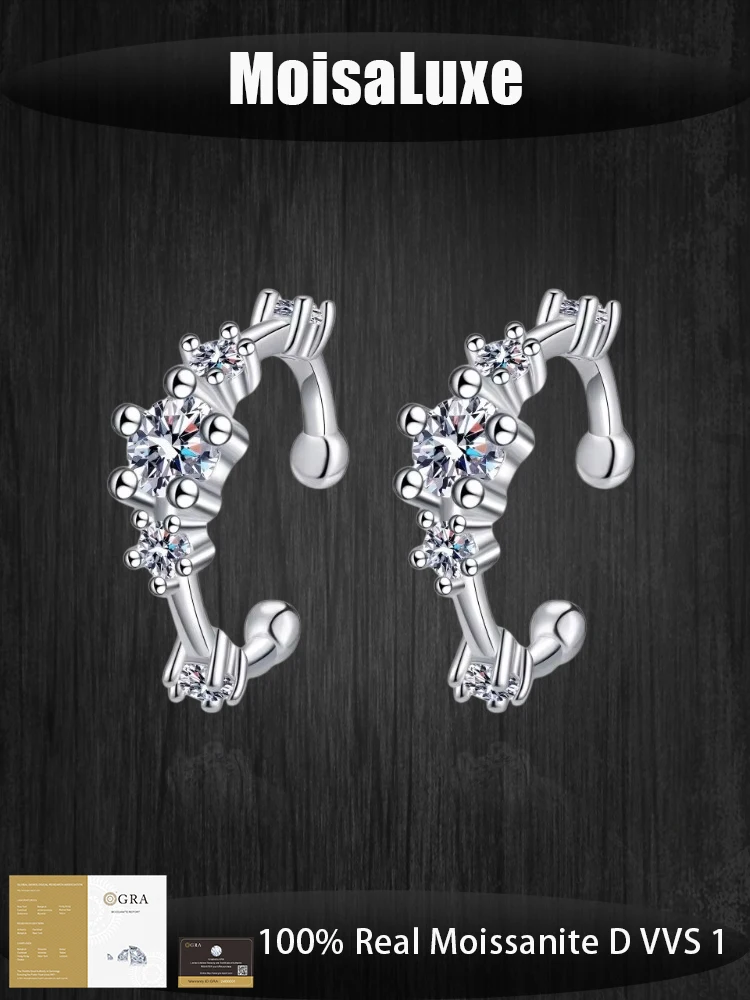 MoisaLuxe Official Store Moissanite 925 sterling silver Simple Design Sweet Cool Wind Ear Clip is suitable for daily wear
MoisaLuxe Official Store Moissanite 925 sterling silver Simple Design Sweet Cool Wind Ear Clip is suitable for daily wear