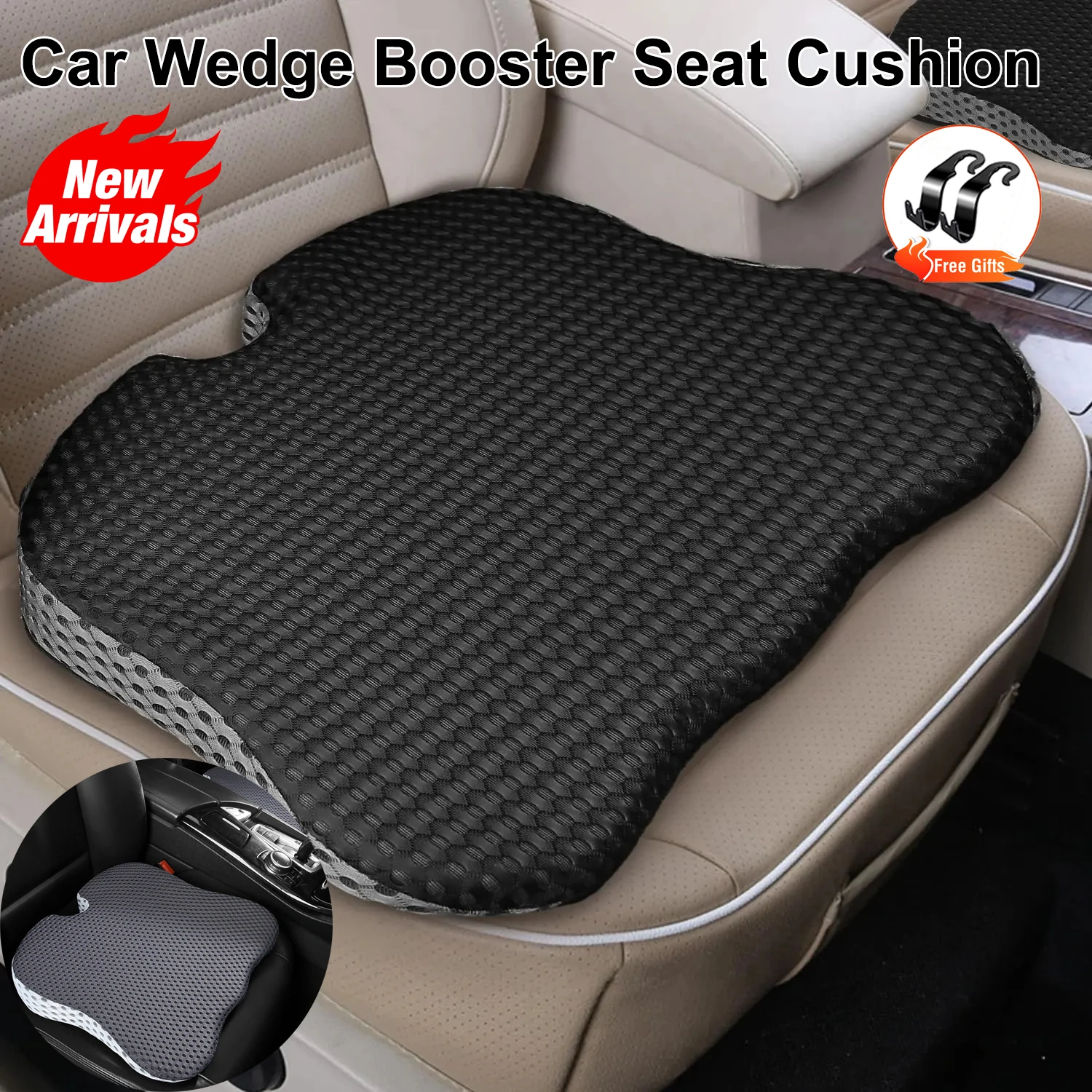 Car Wedge Cushion Car Driver Office Seat Soft and Comfortable Memory Foam Cushion-Orthopedic Support Cushion
Car Wedge Cushion Car Driver Office Seat Soft and Comfortable Memory Foam Cushion-Orthopedic Support Cushion