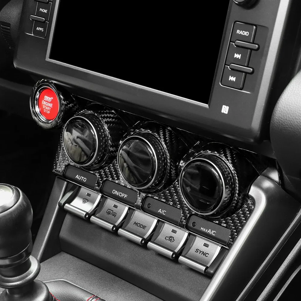 Настоящий жесткий чехол из углеродного волокна для Subaru BRZ Toyota GR86 2021 2022 2023 2024 2025, наклейка на панель управления кондиционером автомобиля с левым рулем
Настоящий жесткий чехол из углеродного волокна для Subaru BRZ Toyota GR86 2021 2022 2023 2024 2025, наклейка на панель управления кондиционером автомобиля с левым рулем