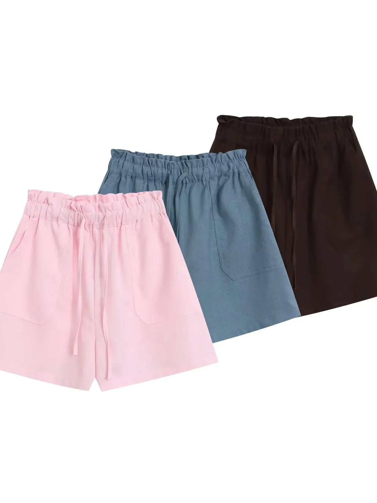 Withered Casual Versatile Solid Color Drawstring Elastic Loose Shorts
Withered Casual Versatile Solid Color Drawstring Elastic Loose Shorts