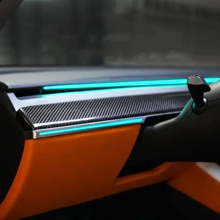 Высокое качество для модели Tesla Y 2023 аксессуары для интерьера автомобиля Лазерная гравировка внешнее освещение окружающей среды
Высокое качество для модели Tesla Y 2023 аксессуары для интерьера автомобиля Лазерная гравировка внешнее освещение окружающей среды