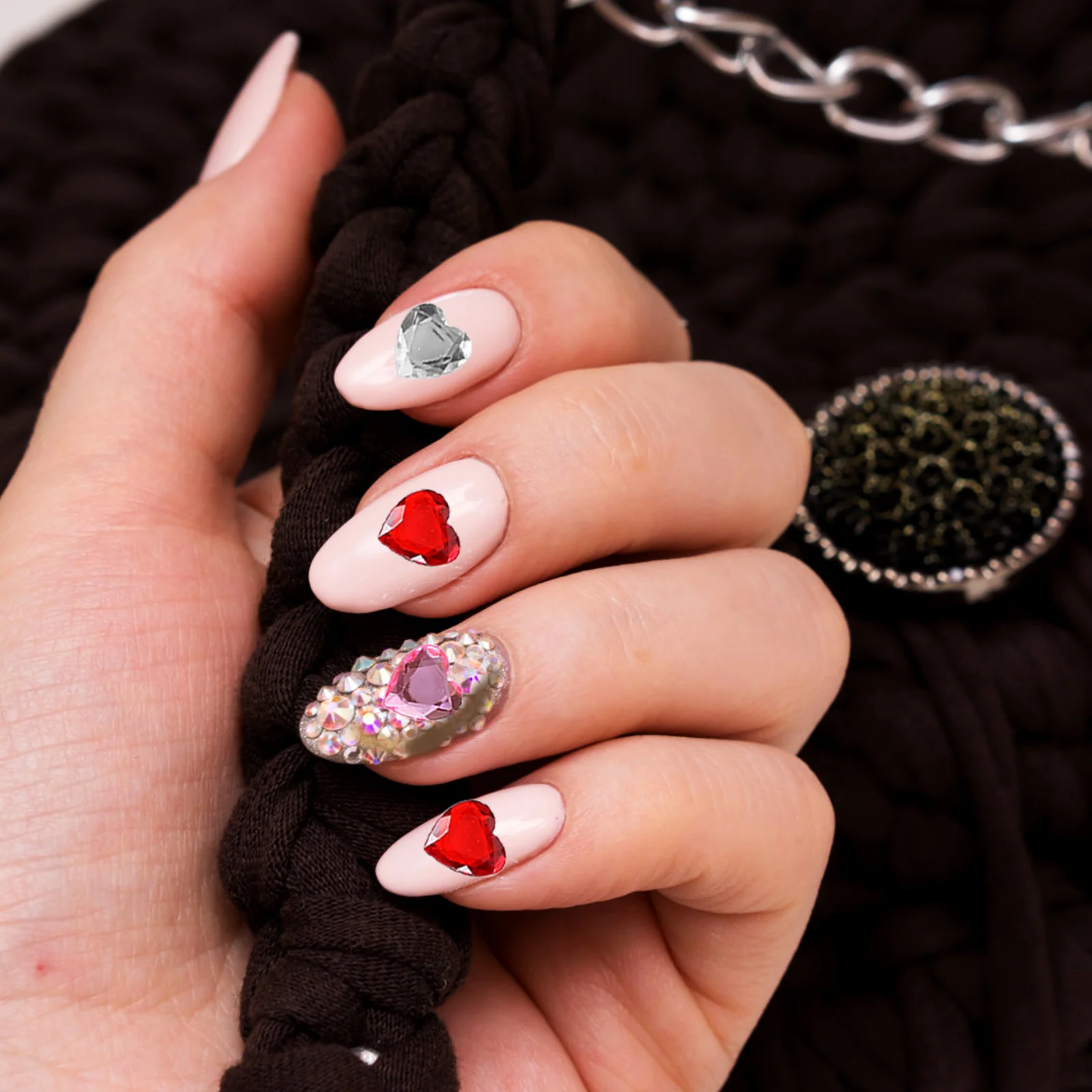 12 Sheets Heart-Shaped Rhinestone Stickers Shiny Acrylic Face Gems for Makeup Nails Crafts Stick on Jewels Decor Gift for Women
12 Sheets Heart-Shaped Rhinestone Stickers Shiny Acrylic Face Gems for Makeup Nails Crafts Stick on Jewels Decor Gift for Women