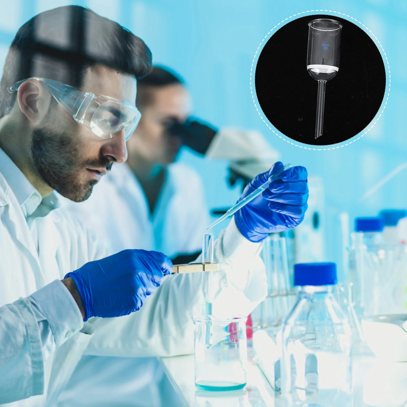 Glass Funnel 100Ml Acid Resistant Borosilicate Sand Core Filtering for Laboratory Experiment Use Funnel
Glass Funnel 100Ml Acid Resistant Borosilicate Sand Core Filtering for Laboratory Experiment Use Funnel