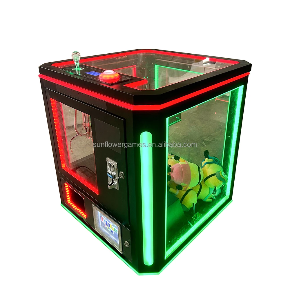 Coin Operated Games Cube Claw Machine Colorful Toy Vending Claw Crane Machine With Bill Acceptor
Coin Operated Games Cube Claw Machine Colorful Toy Vending Claw Crane Machine With Bill Acceptor