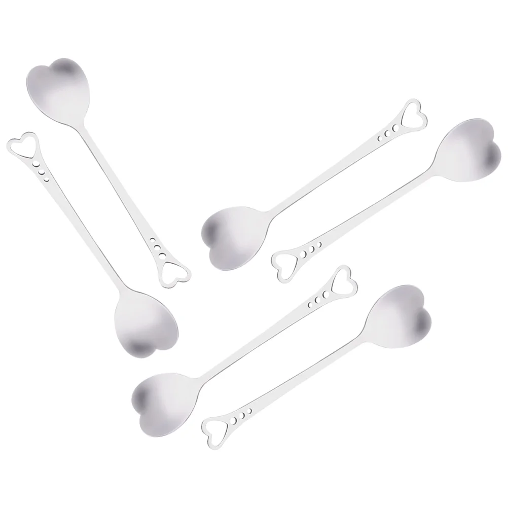 6 Pcs Stainless Steel Heart Shaped Spoon Spoons Coffee Flatware Christmas Cutlery Serving Large Mug Mixing
6 Pcs Stainless Steel Heart Shaped Spoon Spoons Coffee Flatware Christmas Cutlery Serving Large Mug Mixing