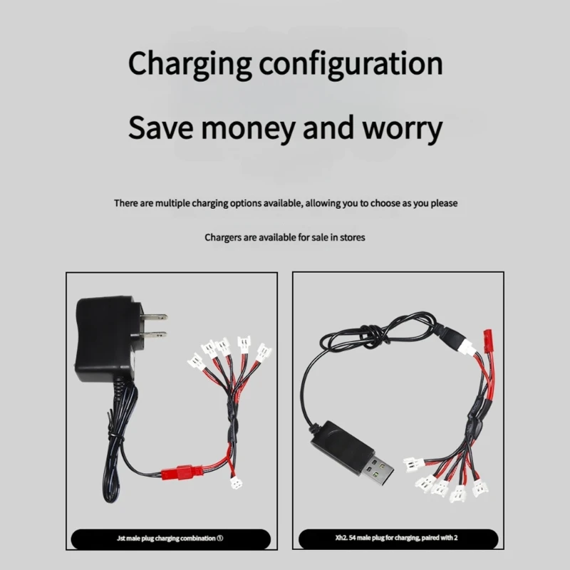 U55B Battery Charging Adapter Cable Portable XH2.54 Plug Li-Po Battery Charging Cord Multiple Connector for V911/H36
U55B Battery Charging Adapter Cable Portable XH2.54 Plug Li-Po Battery Charging Cord Multiple Connector for V911/H36