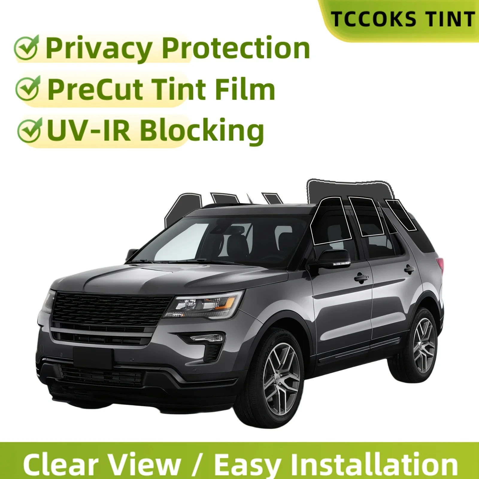 PreCut Window Film for Ford Explorer 2011-2019
PreCut Window Film for Ford Explorer 2011-2019