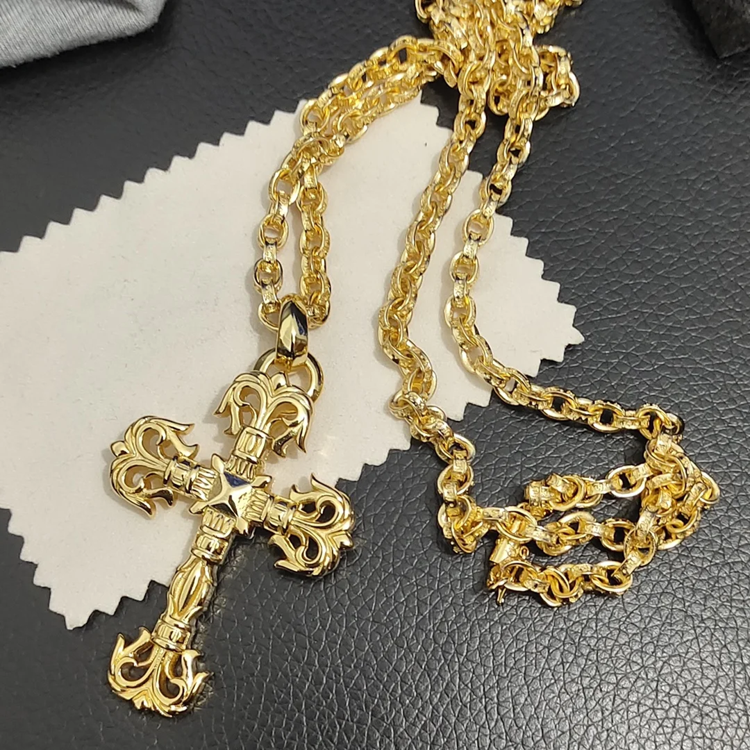 European and American cross flame pendant couple bracelet necklace
European and American cross flame pendant couple bracelet necklace