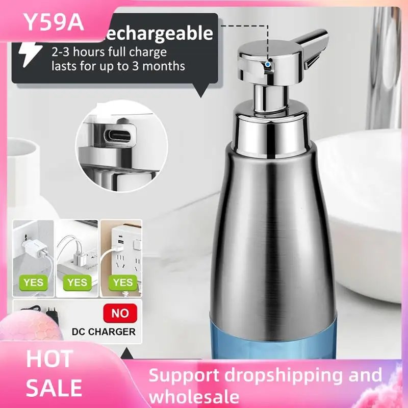 Y59A Automatic Soap Dispenser Touchless Stainless Steel Auto Liquid Hand Dish Soap Dispenser Hands Free Electric
Y59A Automatic Soap Dispenser Touchless Stainless Steel Auto Liquid Hand Dish Soap Dispenser Hands Free Electric