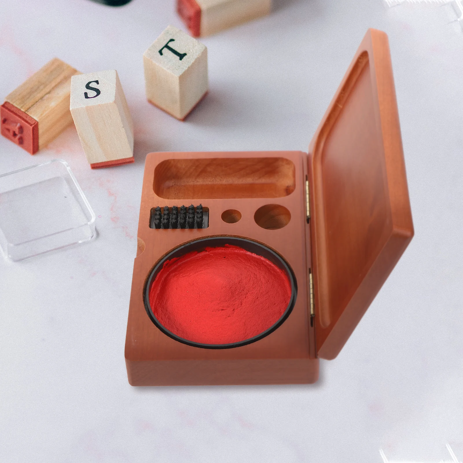 Wooden Stamp Multifunctional Ink Stamper Storage Box Pad Storage Organizer Portable Calligraphy Stamper Container
Wooden Stamp Multifunctional Ink Stamper Storage Box Pad Storage Organizer Portable Calligraphy Stamper Container