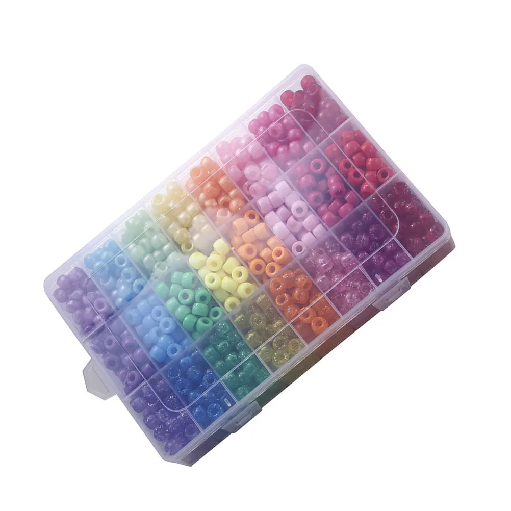 1200Pcs Large Hole Round Beads 6x9mm Plastic Colored DIY Beads Jewelry Making Bracelet Necklace Crafts Accessories
1200Pcs Large Hole Round Beads 6x9mm Plastic Colored DIY Beads Jewelry Making Bracelet Necklace Crafts Accessories