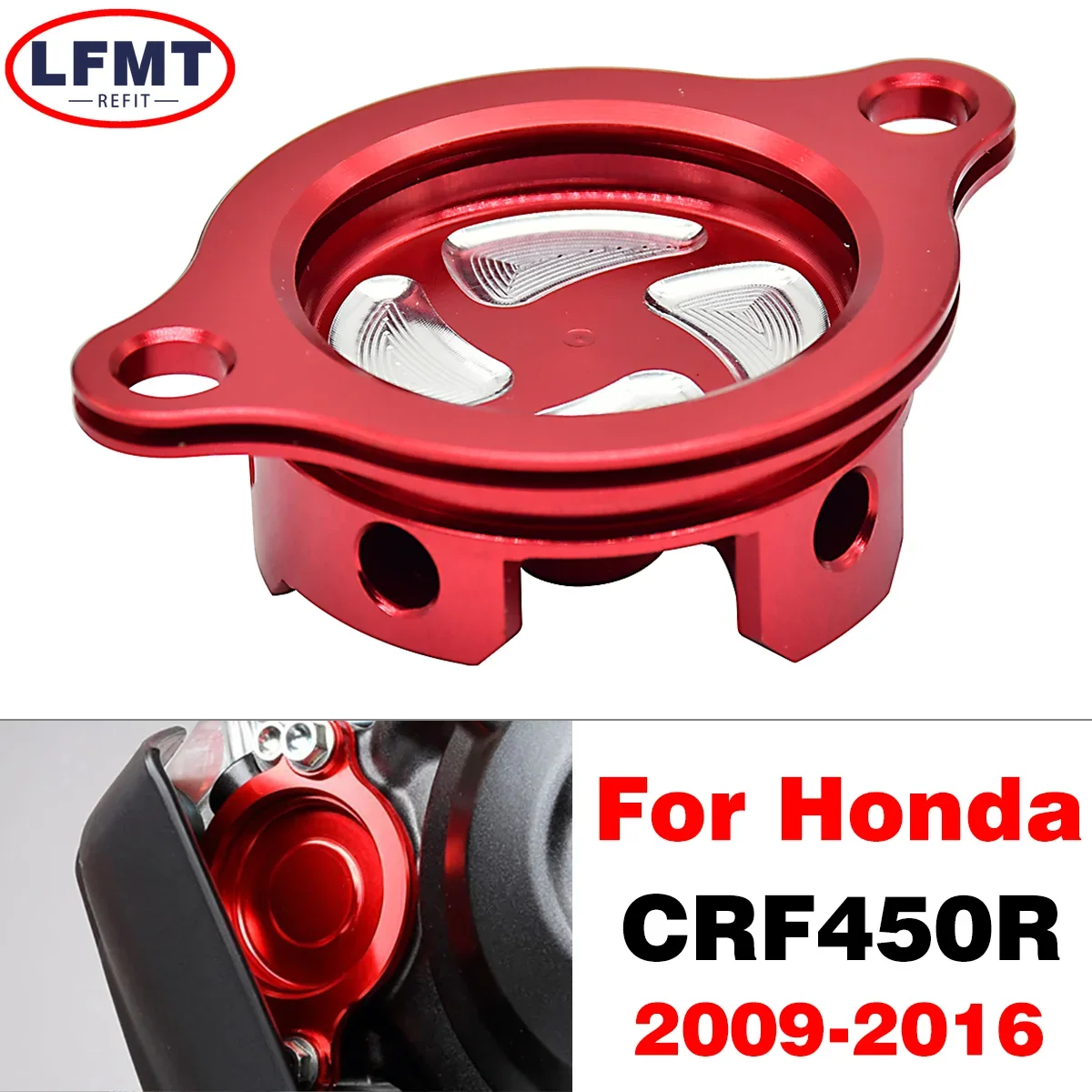 Motorcycle CNC Aluminum Oil Filter Cleaner Cap Cover For HONDA CRF250R CRF450R CRF 250 450 250R 450R 2009 2010 2011 2012-2016
Motorcycle CNC Aluminum Oil Filter Cleaner Cap Cover For HONDA CRF250R CRF450R CRF 250 450 250R 450R 2009 2010 2011 2012-2016