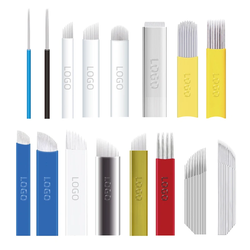 50 pcs Microblading Tebori Blades Tattoo Needles Permanent Makeup Agujas 7 12 14 16 18 21 Manual Eyebrow Blades
50 pcs Microblading Tebori Blades Tattoo Needles Permanent Makeup Agujas 7 12 14 16 18 21 Manual Eyebrow Blades