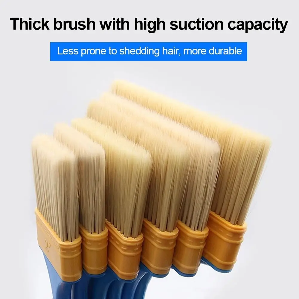 Набор из 5 нейлоновых кистей с пластиковой ручкой для универсальной покраски стен, гладкое нанесение, для латексных красок
Набор из 5 нейлоновых кистей с пластиковой ручкой для универсальной покраски стен, гладкое нанесение, для латексных красок