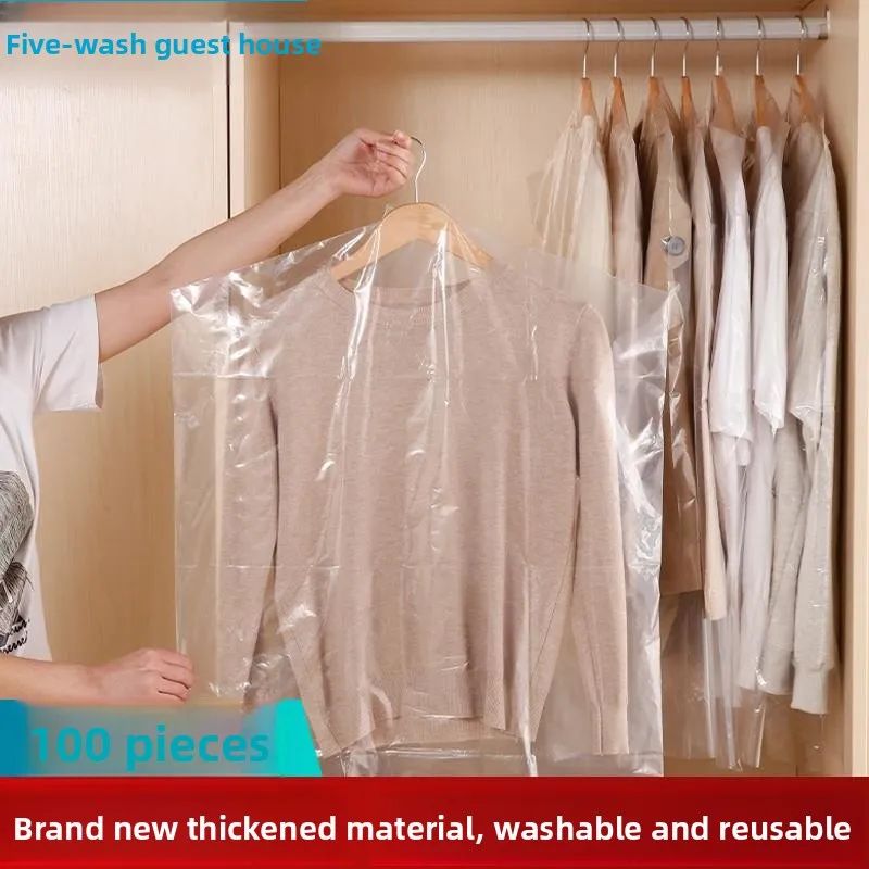 Thiened Plastic Garment Dust Cover for Dry Cleaning op Home Use Transparent Hanging Bag Disposable Coat Storage Organizer
Thiened Plastic Garment Dust Cover for Dry Cleaning op Home Use Transparent Hanging Bag Disposable Coat Storage Organizer