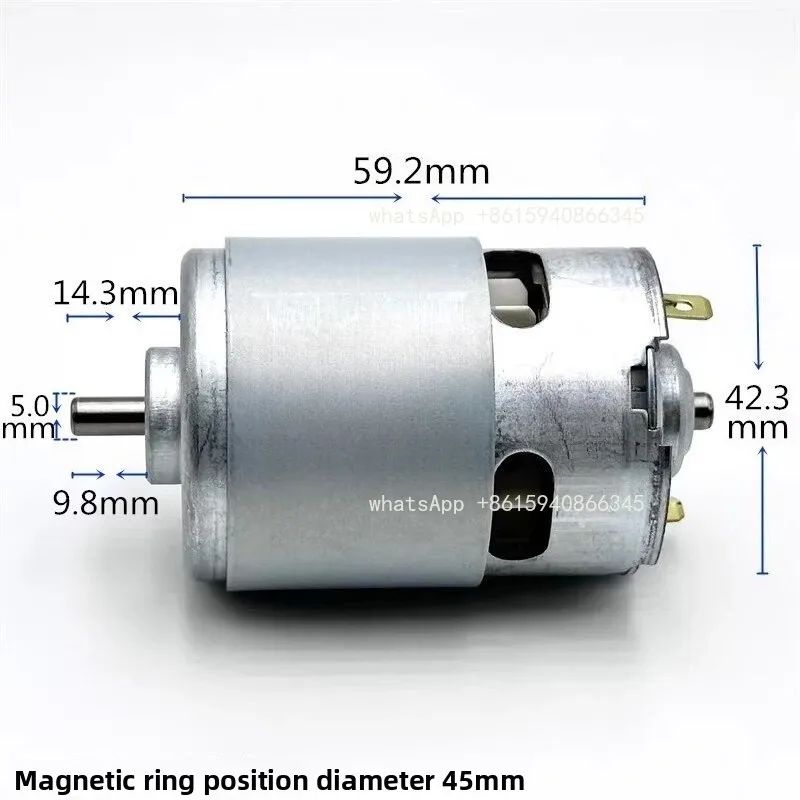 High Speed High Power RS-755VC-8016 Motor DC 18V 750 Type Electric Drill Power Tool Motor Replacement
High Speed High Power RS-755VC-8016 Motor DC 18V 750 Type Electric Drill Power Tool Motor Replacement