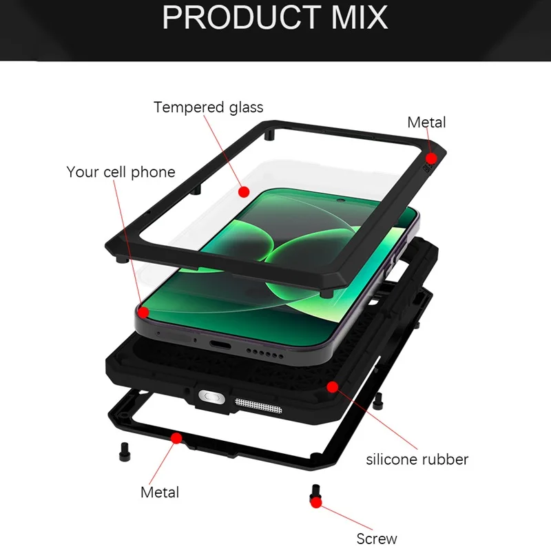For Xiaomi 17 Pro Max Case 360 Shockproof Metal Heavy Duty Phone Cover With Built-in Screen Protector For Xiaomi Mi 17 Pro Max
For Xiaomi 17 Pro Max Case 360 Shockproof Metal Heavy Duty Phone Cover With Built-in Screen Protector For Xiaomi Mi 17 Pro Max
