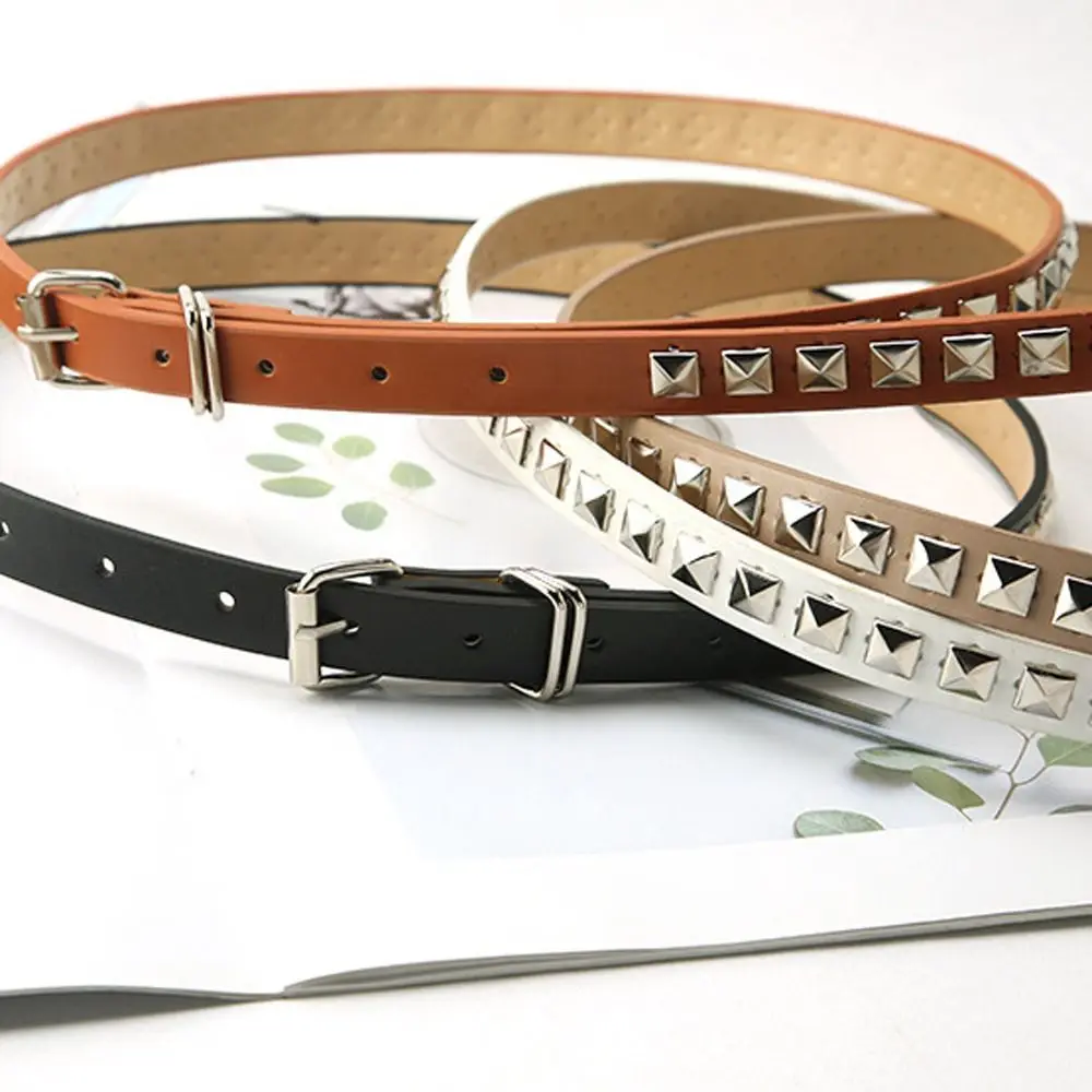 New Punk Rivet PU Leather Waist Strap Belt For Women Men Gothic Thin Metal Buckle Belts for Jeans Dresses Waistband Adjustable
New Punk Rivet PU Leather Waist Strap Belt For Women Men Gothic Thin Metal Buckle Belts for Jeans Dresses Waistband Adjustable