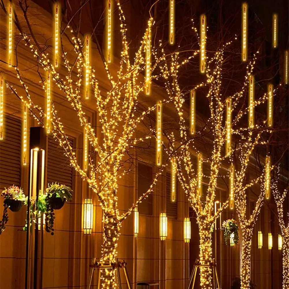 US/EU Plug Outdoor LED 8 Tubes Meteor Shower Light String Christmas Light Garland Lighting Fairy Light Garden Street Decoration
US/EU Plug Outdoor LED 8 Tubes Meteor Shower Light String Christmas Light Garland Lighting Fairy Light Garden Street Decoration