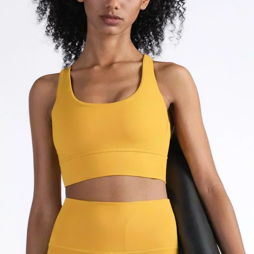 Lemon Women Athletic Fitness Sports Bra Solid Color Cross Sexy Tights Tank Top Bra With Chest Pad Soft Gym Yoga Exercise Vest 
Lemon Women Athletic Fitness Sports Bra Solid Color Cross Sexy Tights Tank Top Bra With Chest Pad Soft Gym Yoga Exercise Vest