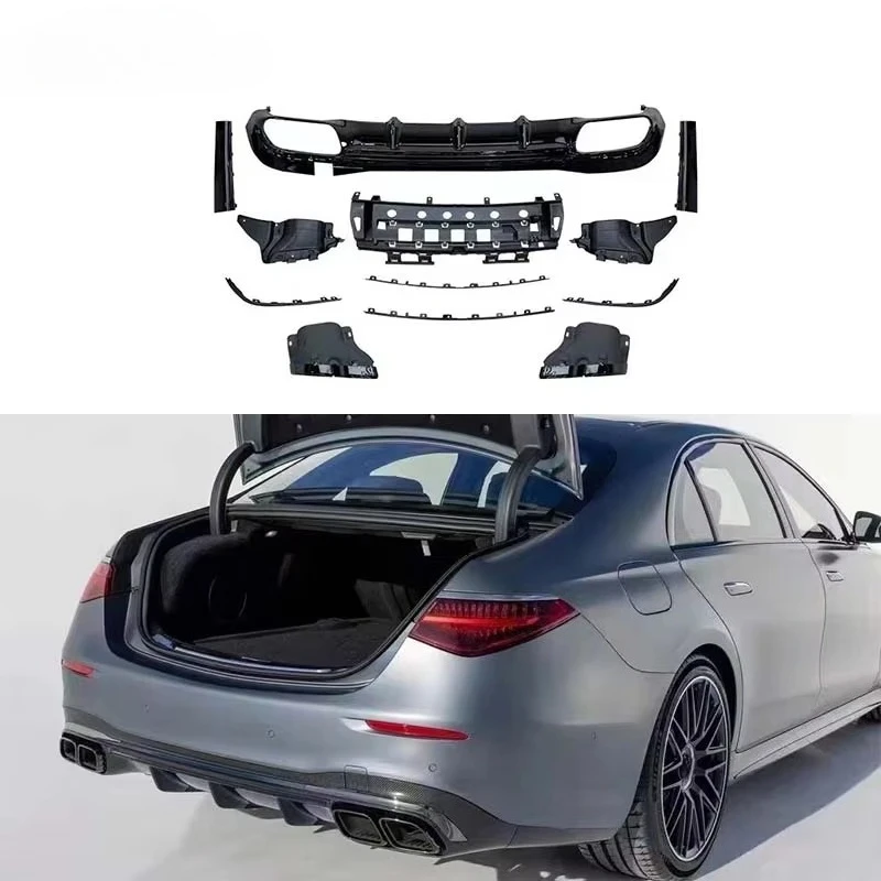 High Quality Car Diffuser for S Class W223 Upgrade S63 Diffuser with Exhaust Pipe 2022-2023
High Quality Car Diffuser for S Class W223 Upgrade S63 Diffuser with Exhaust Pipe 2022-2023