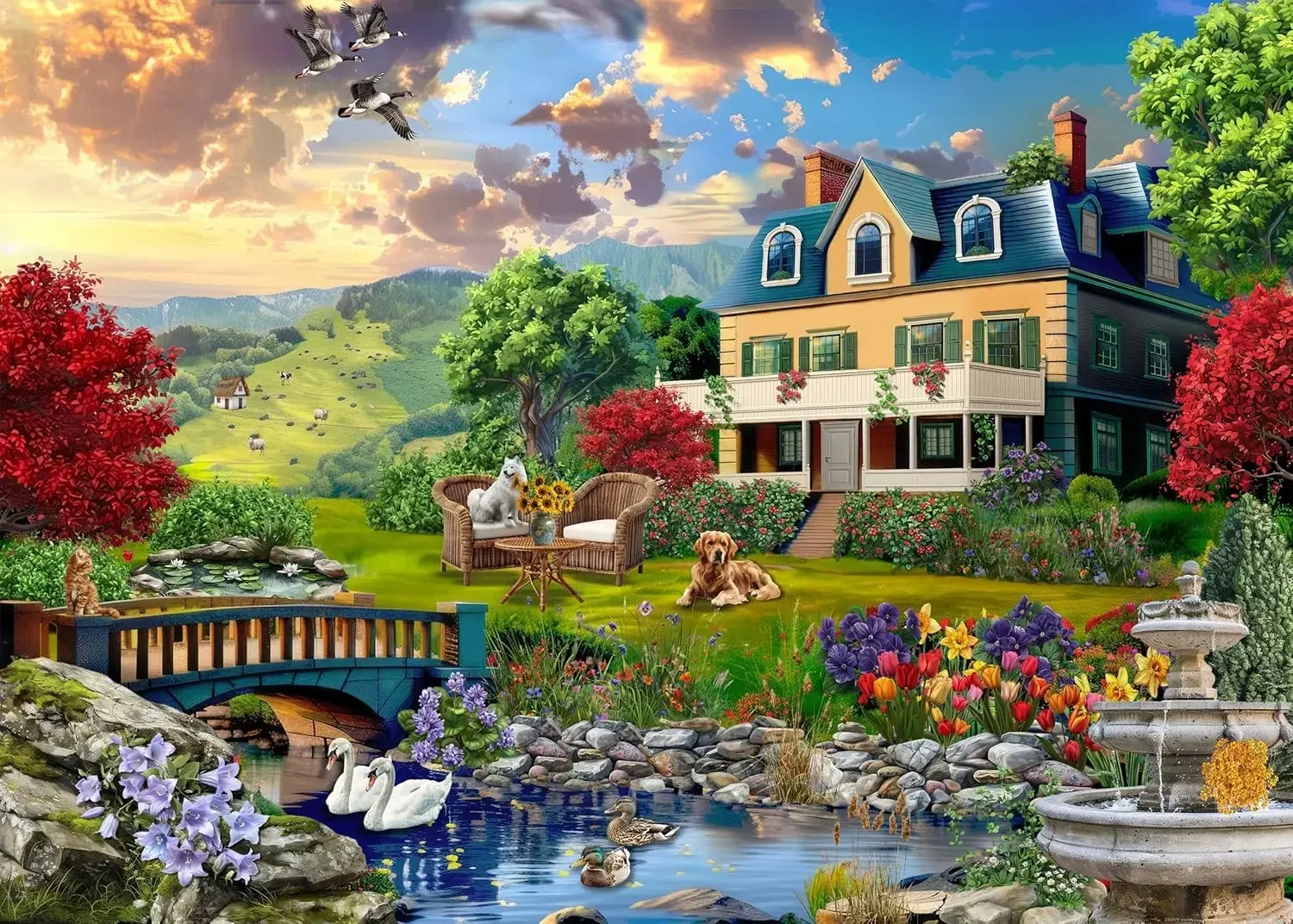 Country House Holiday Adult Wooden Puzzle 1000/500/300 Pieces Jigsaw Puzzles for Gameroom Bedroom Livingroom Party Gift
Country House Holiday Adult Wooden Puzzle 1000/500/300 Pieces Jigsaw Puzzles for Gameroom Bedroom Livingroom Party Gift