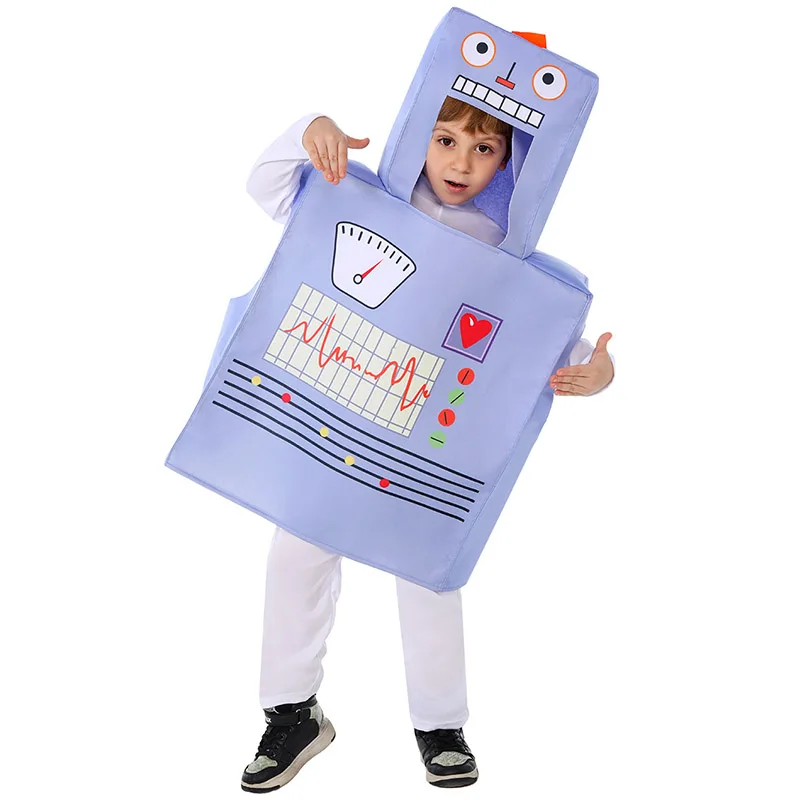 2025 New Arrivals Robot Girl Costume Blue Suit Boy Robot Fancy Dress Party Halloween Purim Costume for Boys
2025 New Arrivals Robot Girl Costume Blue Suit Boy Robot Fancy Dress Party Halloween Purim Costume for Boys