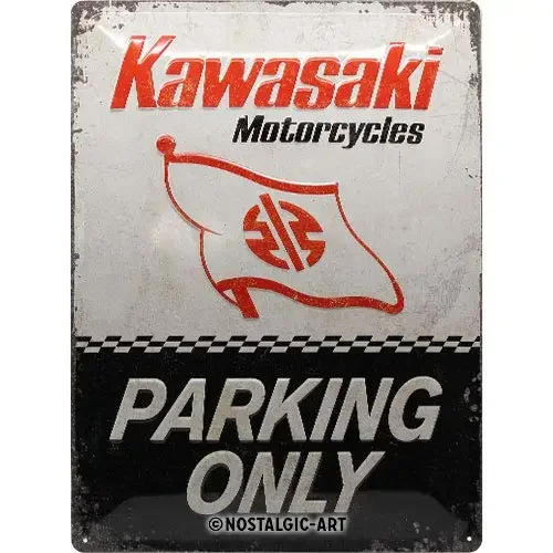 Retro Tin Sign Kawasaki Parking Only Gift Idea for Motorcycle Fans Metal Plaque Vintage Design for Wall Decoration
Retro Tin Sign Kawasaki Parking Only Gift Idea for Motorcycle Fans Metal Plaque Vintage Design for Wall Decoration