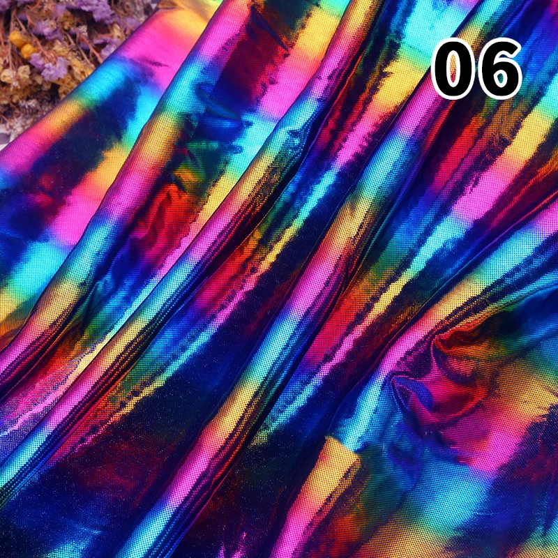 1M Metallic Rainbow Stripe Fabric Bronzing Colorful Striped Shiny Fabric For DIY Stage Performance Outfits Garment Crafts
1M Metallic Rainbow Stripe Fabric Bronzing Colorful Striped Shiny Fabric For DIY Stage Performance Outfits Garment Crafts