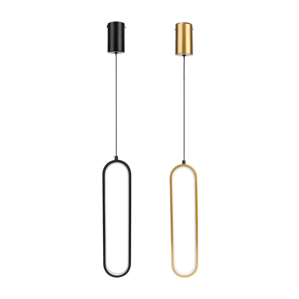 Minimalist LED Pendant Light Gold Black Hanging Lamp Metal Lustre Minimalist LED Chandelier AC 110V-220V for Bedroom Living Room
Minimalist LED Pendant Light Gold Black Hanging Lamp Metal Lustre Minimalist LED Chandelier AC 110V-220V for Bedroom Living Room