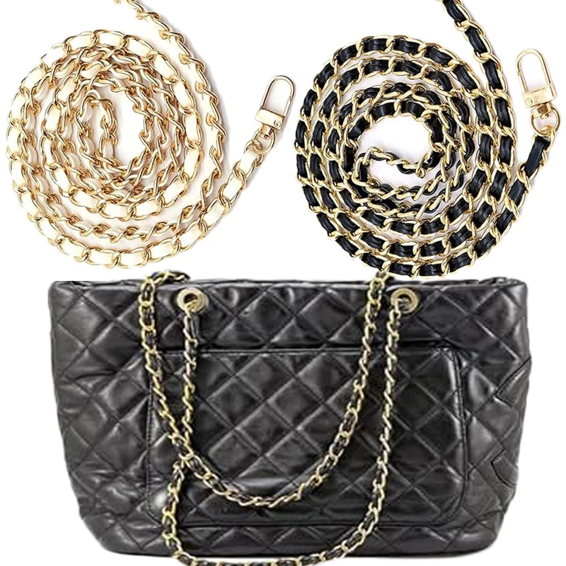 120cm Purse Chain Strap Crossbody Handbag Chains Replacement Leather Shoulder Bag Chain Straps Diy Women Girl Bag Part Accessory
120cm Purse Chain Strap Crossbody Handbag Chains Replacement Leather Shoulder Bag Chain Straps Diy Women Girl Bag Part Accessory