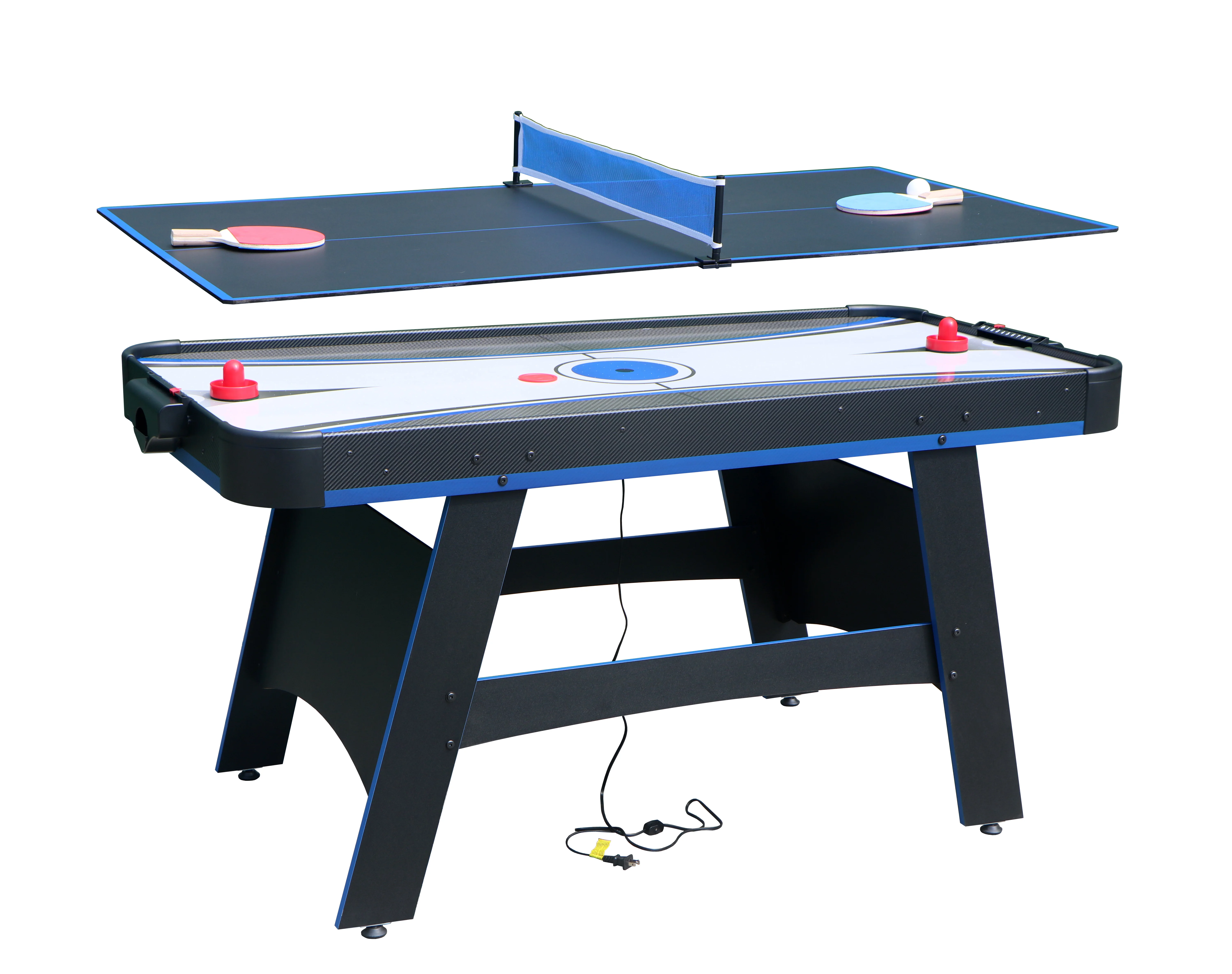 2-in-1 5-Foot Air Hockey and Table Tennis Multifunction Game Table Family Entertainment Table Made of Durable MDF
2-in-1 5-Foot Air Hockey and Table Tennis Multifunction Game Table Family Entertainment Table Made of Durable MDF