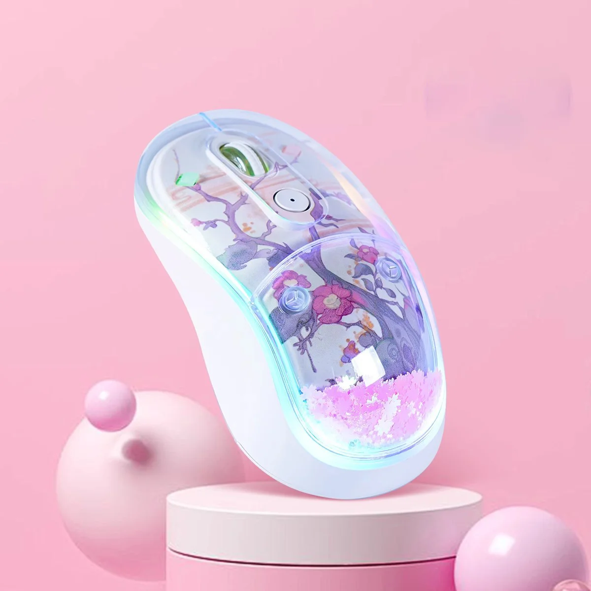 Starry Sky Flowing Sand Wireless Mouse 2.4G+Dual Bluetooth Tri-Mode Bluetooth Mouse RGB Backlight Mute Rechargeable Gaming Mouse
Starry Sky Flowing Sand Wireless Mouse 2.4G+Dual Bluetooth Tri-Mode Bluetooth Mouse RGB Backlight Mute Rechargeable Gaming Mouse