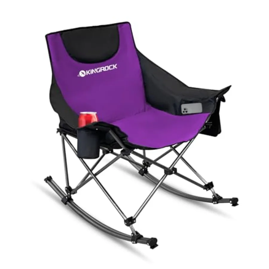 Oversized Rocking Camping Chair with Headrest and Carry Bag 260LBS Ccity Folding Portable Camp Chairs for Adults Recliner for O
Oversized Rocking Camping Chair with Headrest and Carry Bag 260LBS Ccity Folding Portable Camp Chairs for Adults Recliner for O