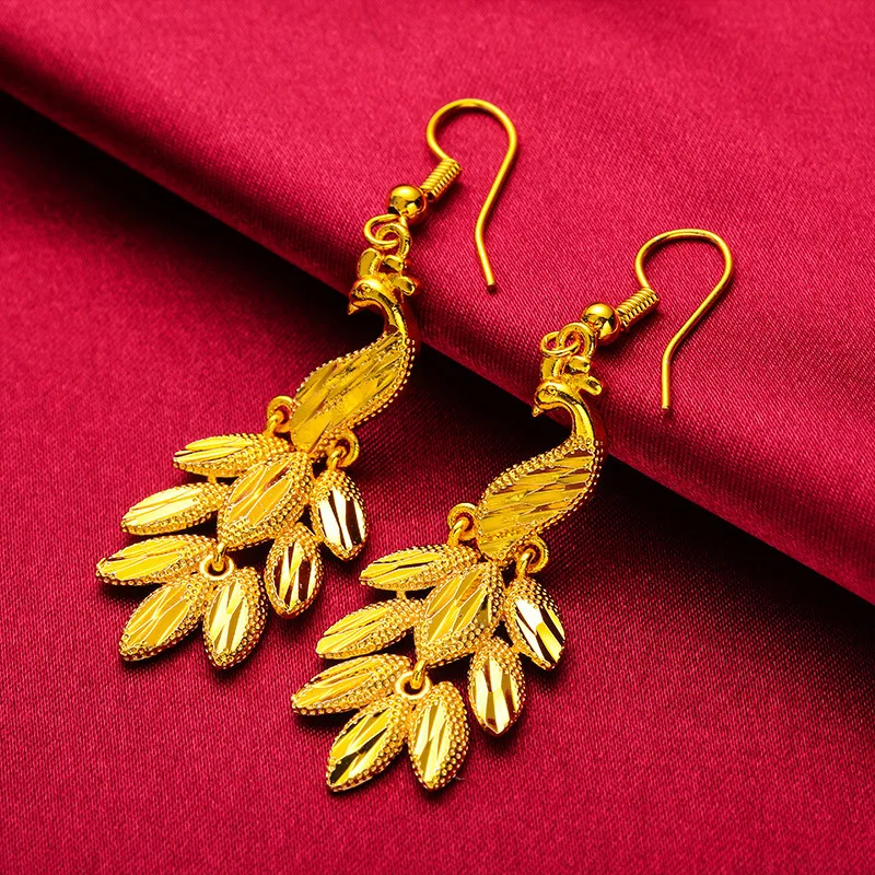 Plated Tassel Earrings for Women, Vietnamese Copper Elegant Peacock Earrings, Color-Plated Korean Style Long Ear Thread
Plated Tassel Earrings for Women, Vietnamese Copper Elegant Peacock Earrings, Color-Plated Korean Style Long Ear Thread