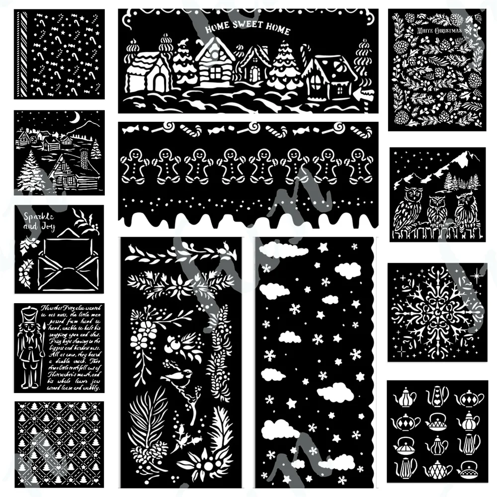 Christmas Village Stripes Layering Drawing Stencils for Scrapbooking Embossing Molds DIY Paper Card Album Decoration
Christmas Village Stripes Layering Drawing Stencils for Scrapbooking Embossing Molds DIY Paper Card Album Decoration