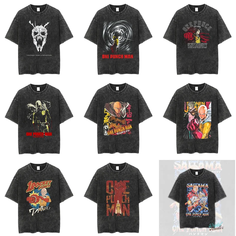 BANDAI ONE Punch-Man Saitama Washed Old Short Sleeve Japanese Loose Cotton Printed Crew Neck Fashion Summer Hot T-Shirt
BANDAI ONE Punch-Man Saitama Washed Old Short Sleeve Japanese Loose Cotton Printed Crew Neck Fashion Summer Hot T-Shirt