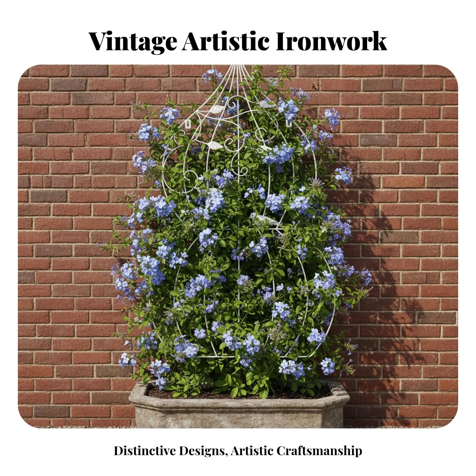 Gourd-Shaped on the Surface Frame Distressed Finish Metal Climbing Plant Lattice Long-Lasting Sturdy Construction for Homeowners
Gourd-Shaped on the Surface Frame Distressed Finish Metal Climbing Plant Lattice Long-Lasting Sturdy Construction for Homeowners