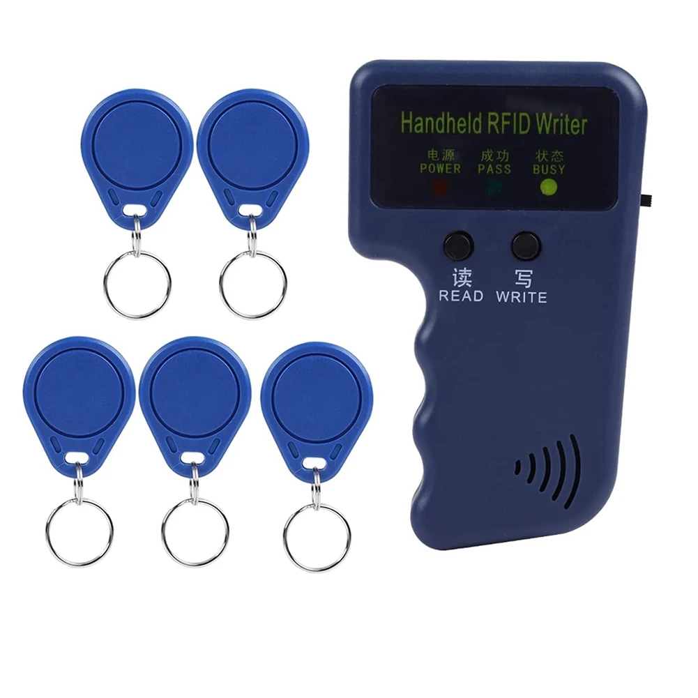 Горячий портативный RFID-считыватель ID-карт 125 кГц для контроля доступа с 5 этикетками, поддерживает EM4100/EM410X
Горячий портативный RFID-считыватель ID-карт 125 кГц для контроля доступа с 5 этикетками, поддерживает EM4100/EM410X