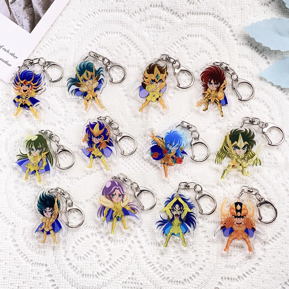 12Pcs Anime Figures Gold Saint Keychain Acrylic Keyrings Bag Charms Cute Backpack Pendant Funny Prop Decoration Friends Gifts
12Pcs Anime Figures Gold Saint Keychain Acrylic Keyrings Bag Charms Cute Backpack Pendant Funny Prop Decoration Friends Gifts