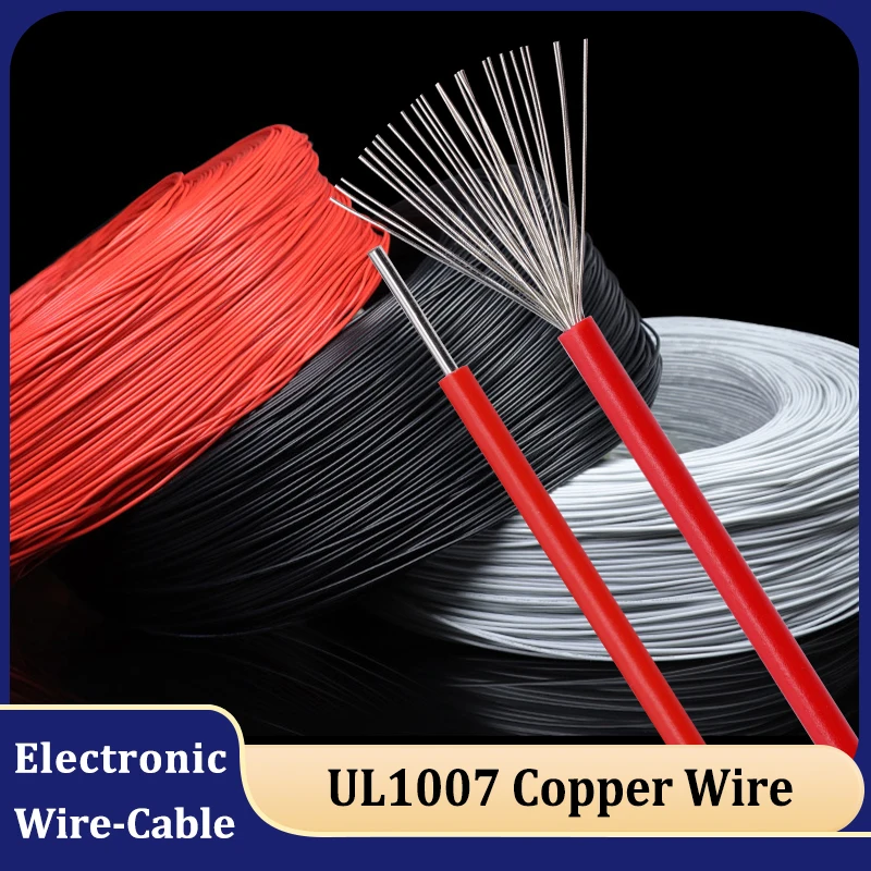 2/5/10m Stranded/Solid Copper Wire 26 24 22 20 18 16AWG PVC Insulated Tinned Plating Flexible LED Connection 1007 Electric Cable
2/5/10m Stranded/Solid Copper Wire 26 24 22 20 18 16AWG PVC Insulated Tinned Plating Flexible LED Connection 1007 Electric Cable