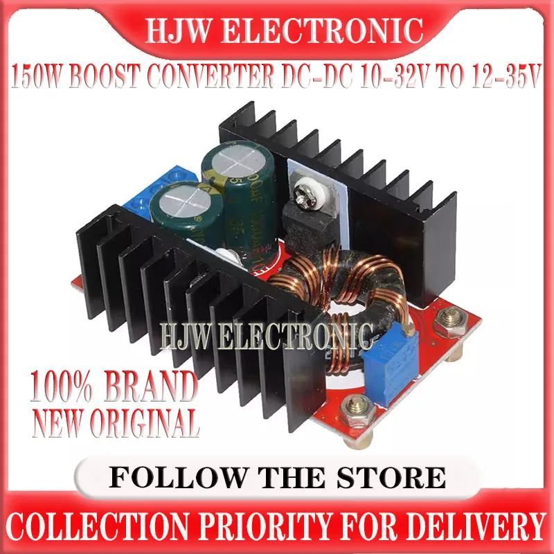 1pcs 150W Boost Converter DC-DC 10-32V to 12-35V Step Up Voltage Charger Module Dropshipping
1pcs 150W Boost Converter DC-DC 10-32V to 12-35V Step Up Voltage Charger Module Dropshipping
