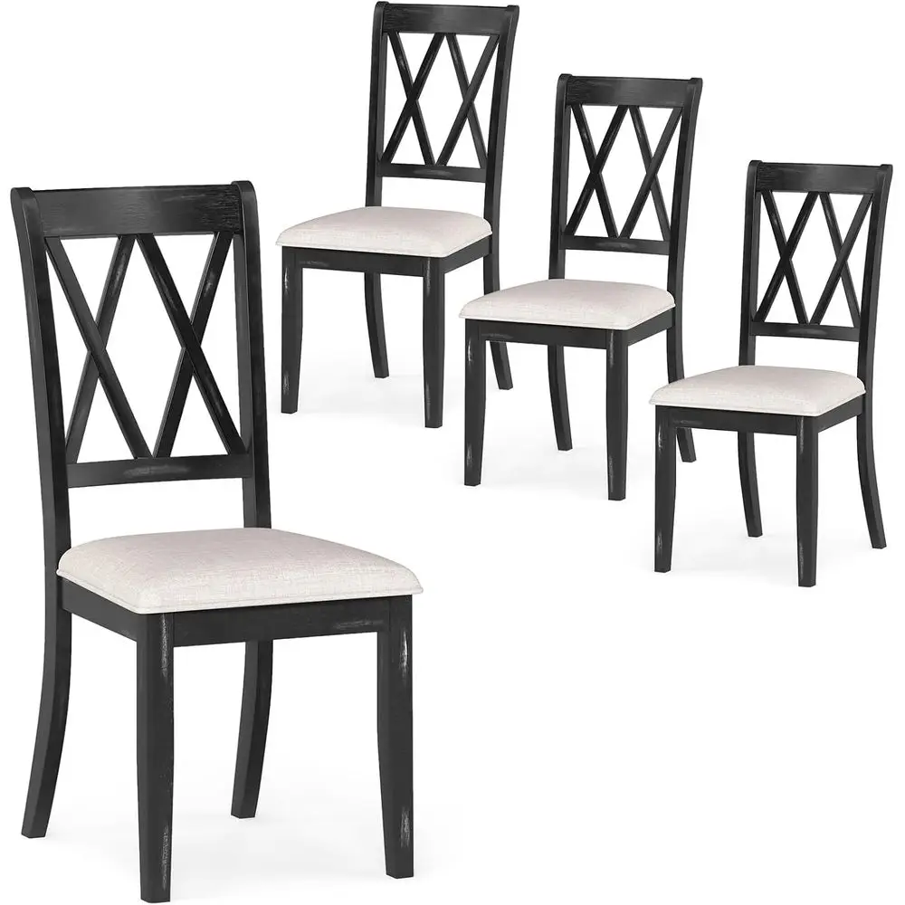 Set of 4 X-Shaped High Back Dining Chairs with Padded Seats, Suitable for Kitchen, Dining, and Living Rooms
Set of 4 X-Shaped High Back Dining Chairs with Padded Seats, Suitable for Kitchen, Dining, and Living Rooms