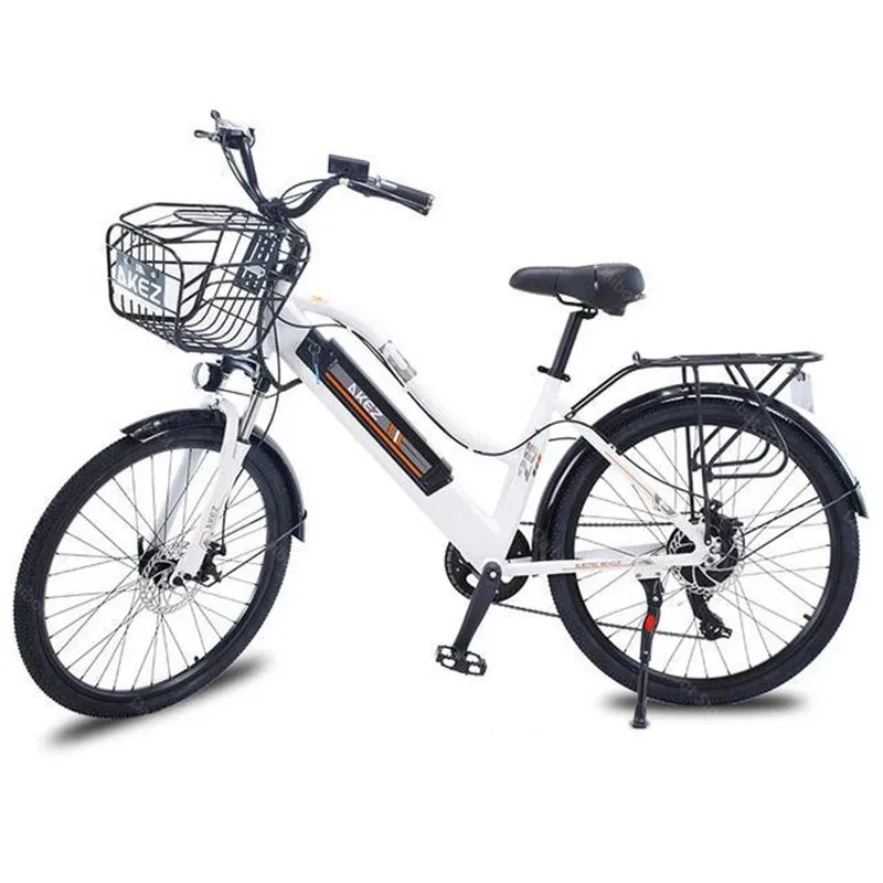 Adult Electric Bicycle 2 Seats 26 Inch 350W 36V 2 Wheel Electric City Bike With Basket /Shock Absorber 35km/h Removable Battery
Adult Electric Bicycle 2 Seats 26 Inch 350W 36V 2 Wheel Electric City Bike With Basket /Shock Absorber 35km/h Removable Battery