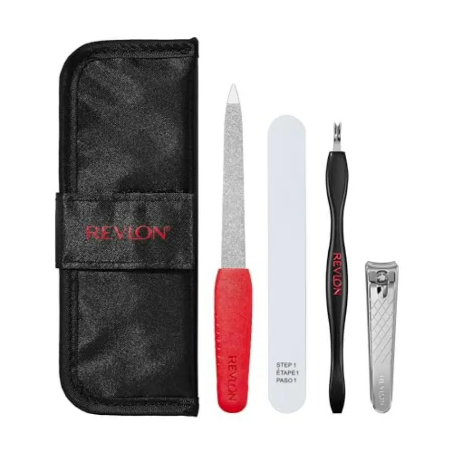 Manicure Essentials Kit with Travel Case, Nail Care Set with Dual Ended Cuticle Trimmer, Curved Blade Clippers, Compact Emeryl
Manicure Essentials Kit with Travel Case, Nail Care Set with Dual Ended Cuticle Trimmer, Curved Blade Clippers, Compact Emeryl