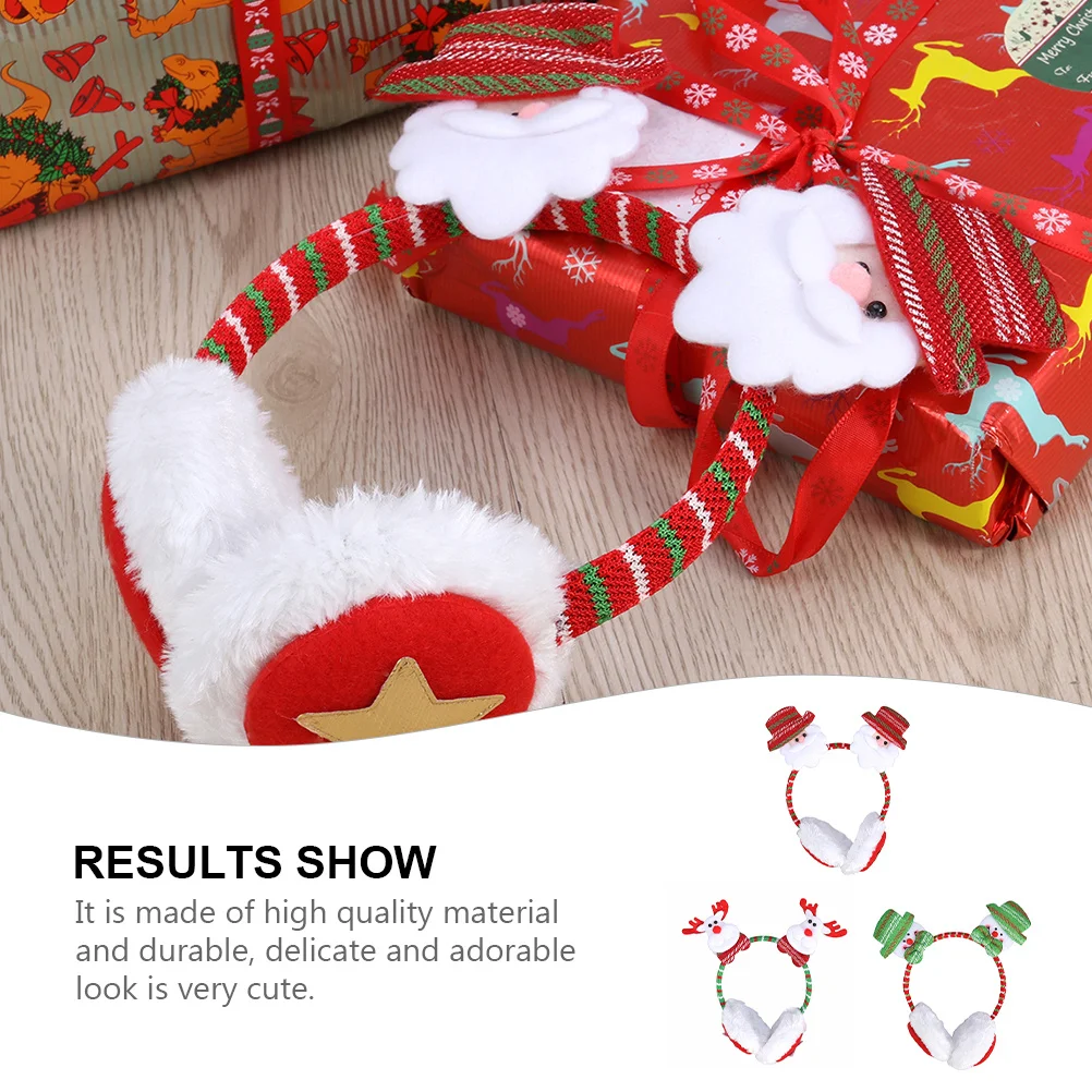 3Pcs Christmas Earmuffs Cute Cartoon Embroidery Warm Winter Ear Covers Headband for Outdoor Skiing Snowboarding Hiking Snow
3Pcs Christmas Earmuffs Cute Cartoon Embroidery Warm Winter Ear Covers Headband for Outdoor Skiing Snowboarding Hiking Snow