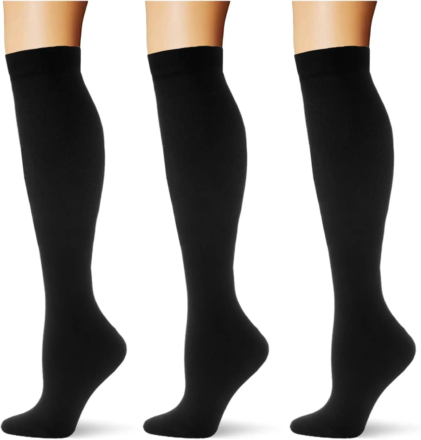 3 Pairs Compression Socks 20-30 mmHg Knee High Support for Athletic Travel Daily Wear
3 Pairs Compression Socks 20-30 mmHg Knee High Support for Athletic Travel Daily Wear